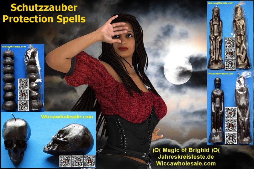 schutzzauber figurenkerzen protection spells